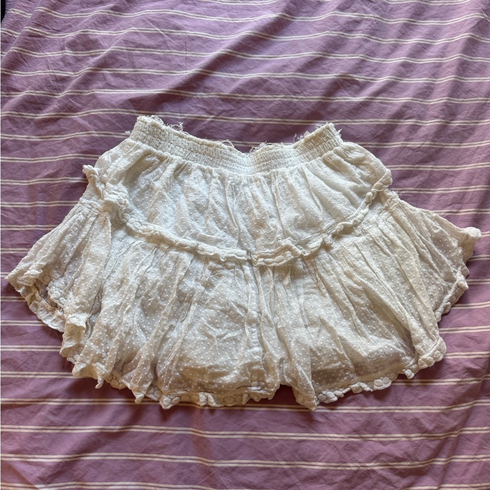 LoveShackFancy Ruffle Mini Skirt - Picture 4 of 6
